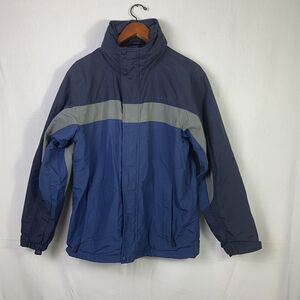 Vintage L.L. Bean Jacket Mens Small Full Zip Stowaway Hood 1990